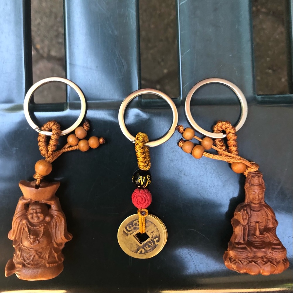 3 Unique Chinese “Good luck” key chains.  All 3 for $20.